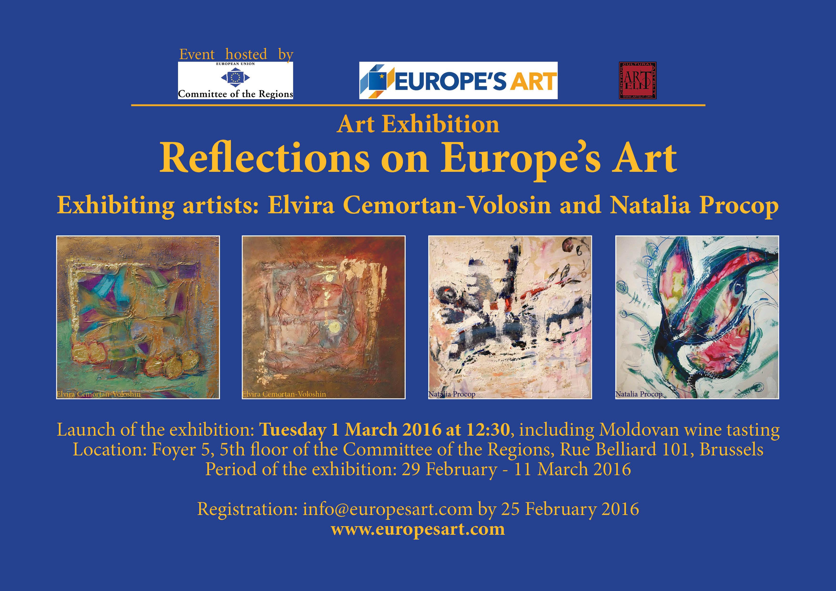 Expoziția a două pictoriţe moldovene a fost deschisă la Bruxelles