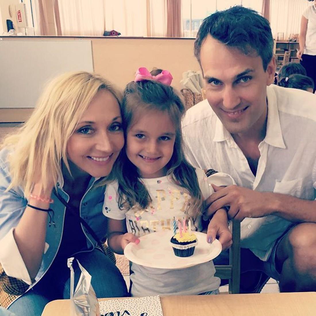 Кристина Орбакайте и Михаил Земцов отметили 4-летие дочери в США