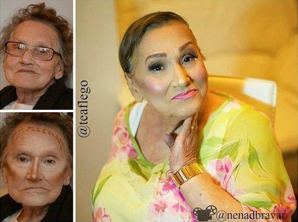 Макияж 80-летней хорватской бабушки стал интернет-сенсацией