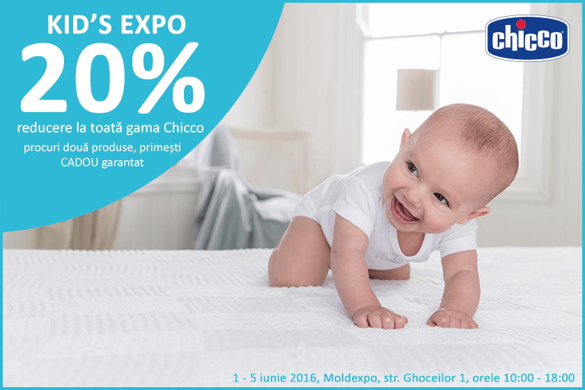 Kid's Expo 20% reducere la toata gama Chicco