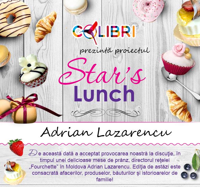 Star’s lunch: Adrian Lazarencu