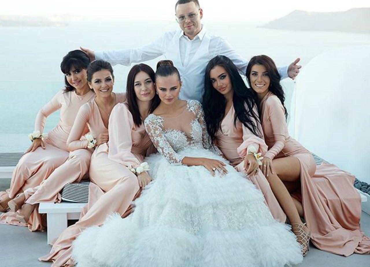 Свадебное платье Ксении Дели изготовил ливанский дизайнер