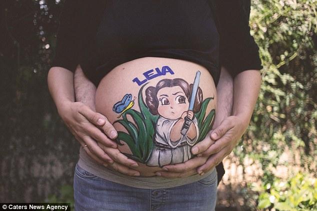 Невероятные картины на животах беременных женщин