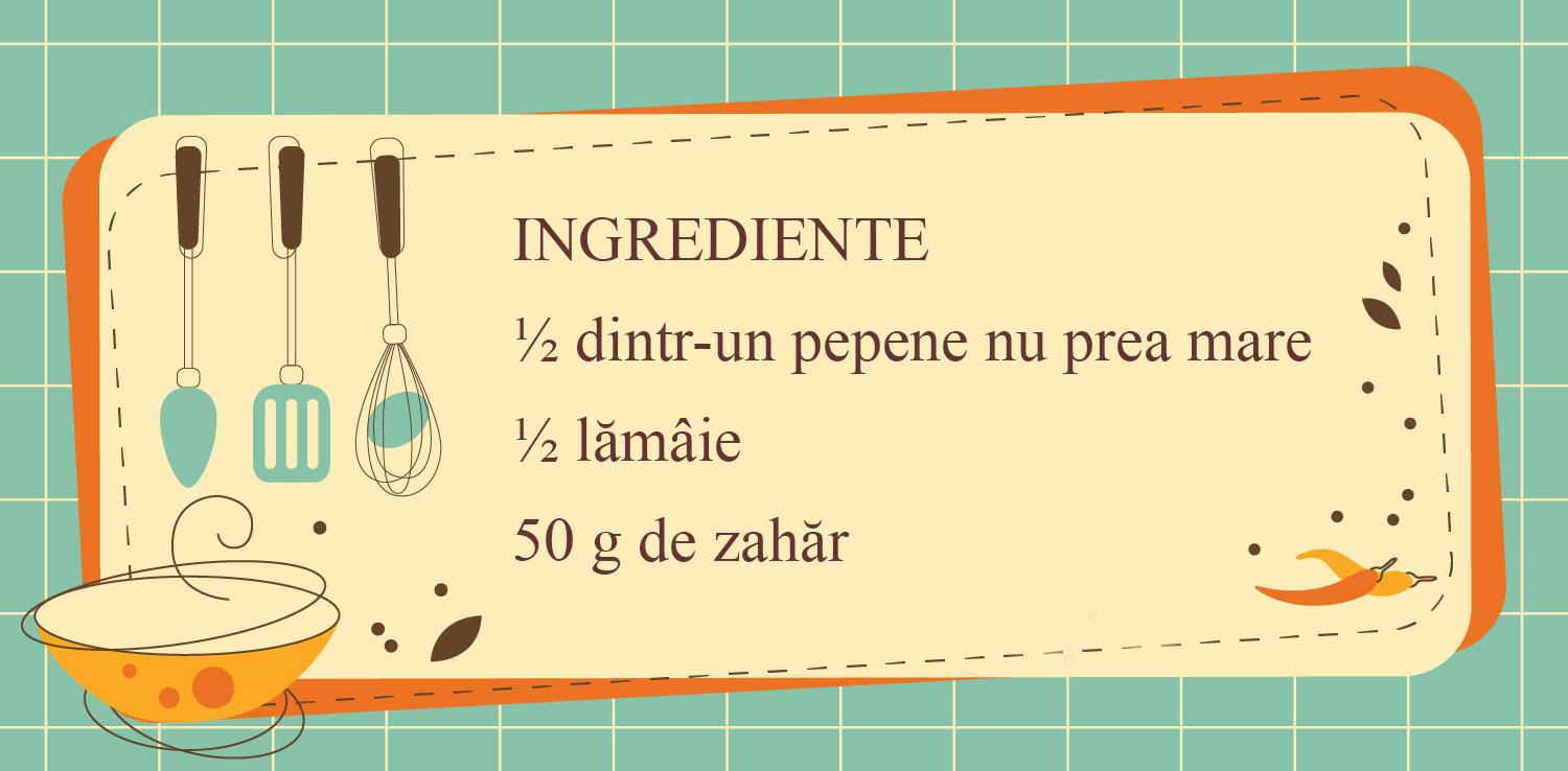 Pepene verde congelat – un desert care nu atentează la siluetă