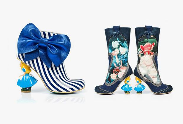 Британские дизайнеры сделали туфли с героями книги «Алиса в стране чудес»