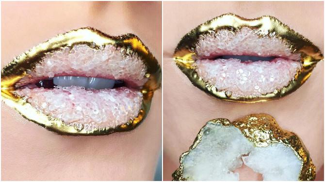 Новый бьюти-тренд: «кристальные» губы