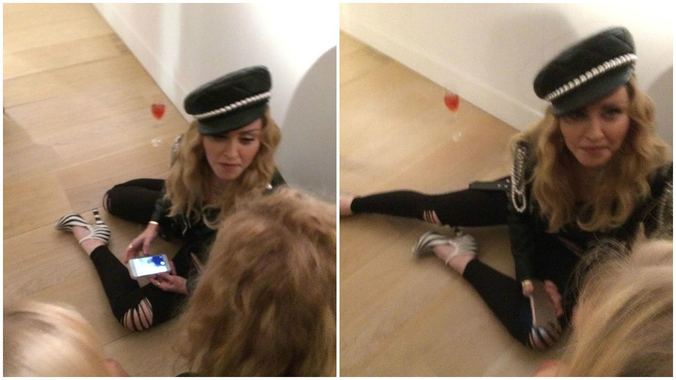 Пьяная Мадонна опозорилась на фотовыставке в Лондоне