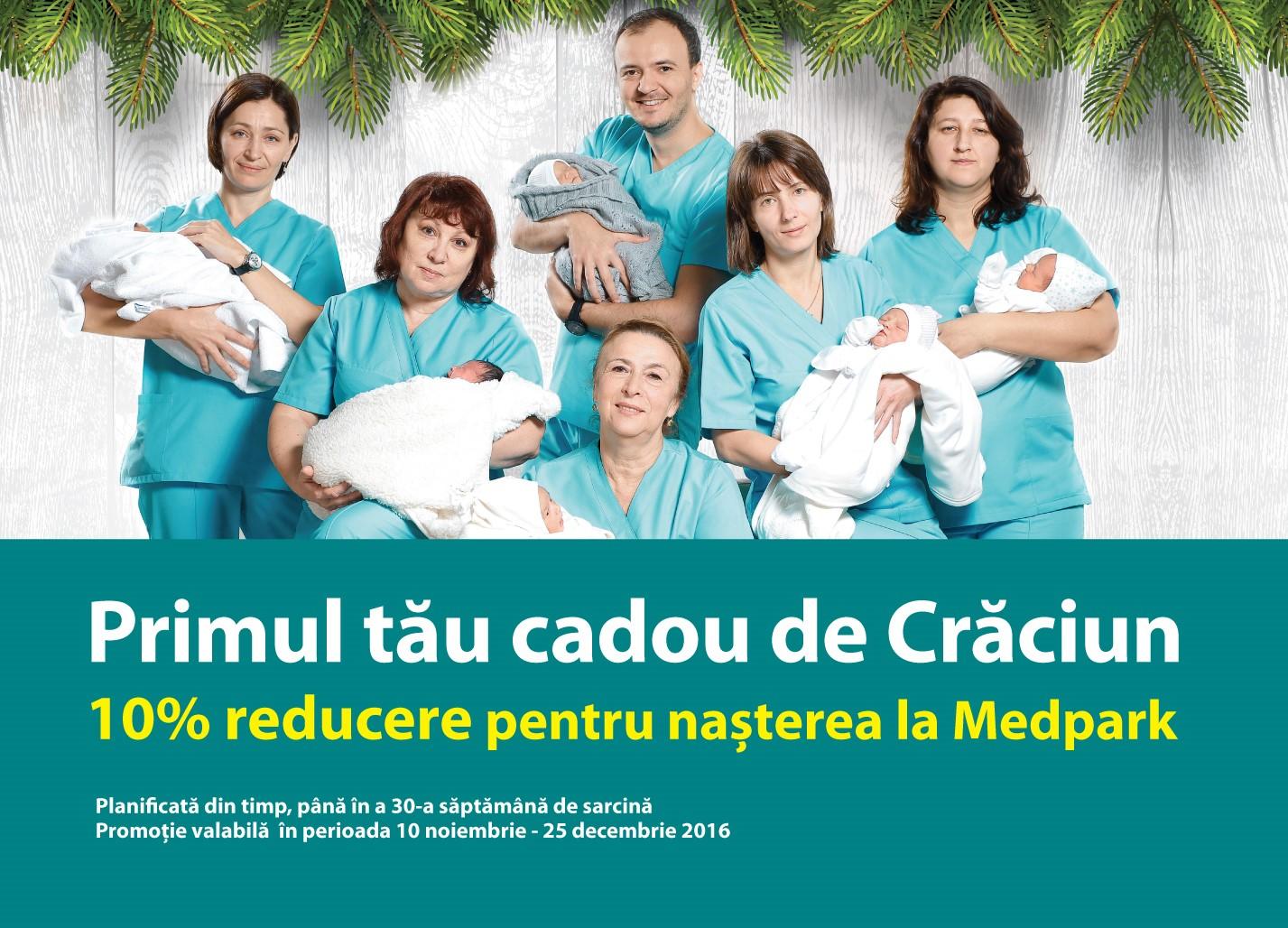 Maternitatea Medpark îţi oferă primul tău Cadou de Crăciun
