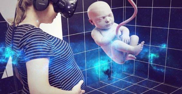 Использовав виртуальную реальность - родители смогли рассмотреть свою дочь в утробе матери