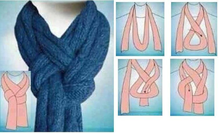 5 способов быстро и красиво завязать шарф