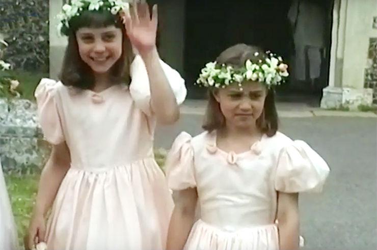 Свадебное видео с 9-летней Кейт и 7-летней Пиппой Миддлтон попало в Сеть