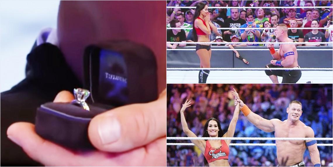 Celebrul wrestler american John Cena și-a cerut iubita în căsătorie chiar pe ringul de lupte