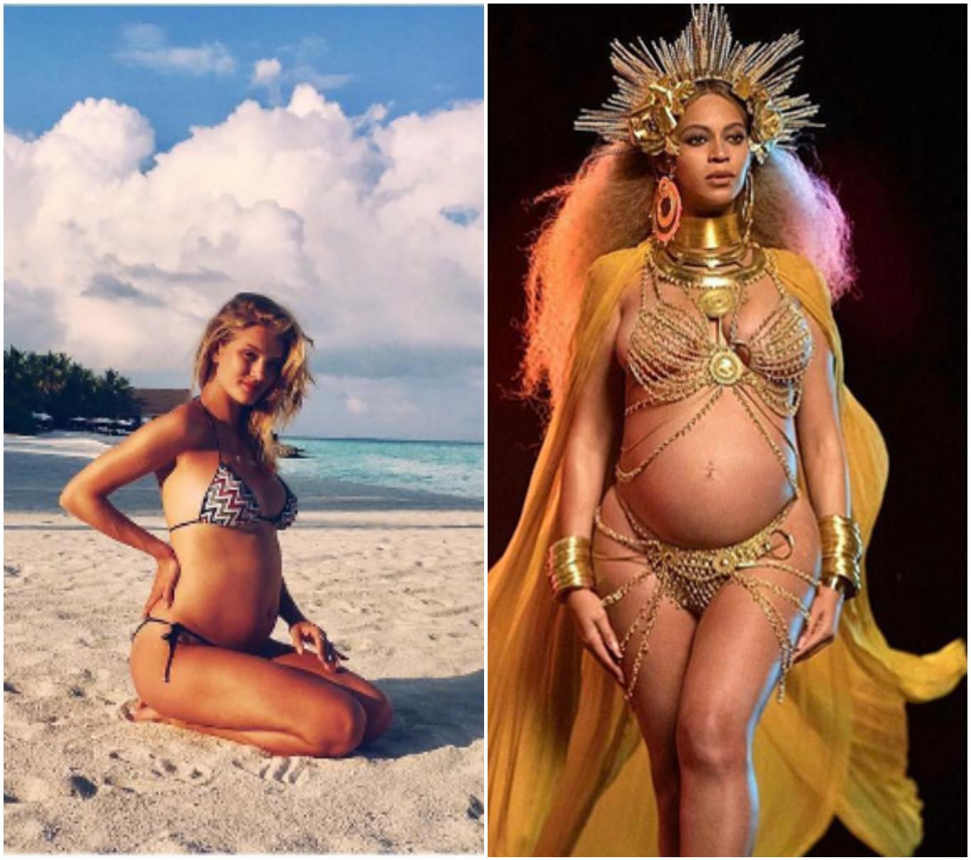Rosie Huntington-Whiteley sau Beyonce. Cine e cea mai sexy graviduță de la Hollywood?