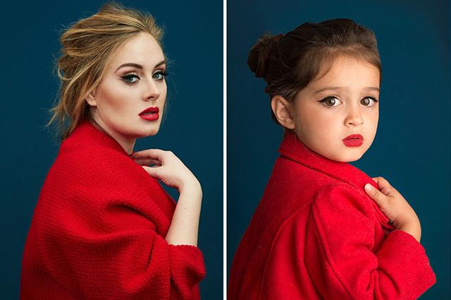 O fetiță de trei ani a reinterpretat look-urile lui Emmy Utson, Adelle și Drew Barrymore pentru a-și ajuta bunica