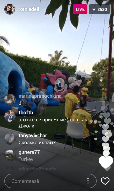 Vezi ce petrecere pompoasă a organizat Xenia Deli pentru micuții din „Секретный миллионер”