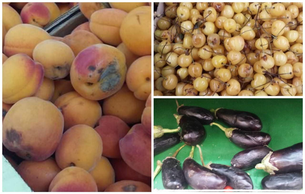În plină vară, într-un supermarket din Capitală se vând fructe și legume putrede (FOTO)