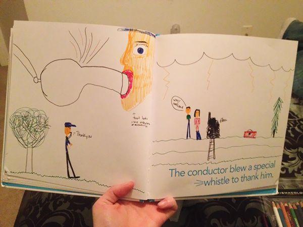 17 невинных детских рисунков, от которых у родителей волосы дыбом встали