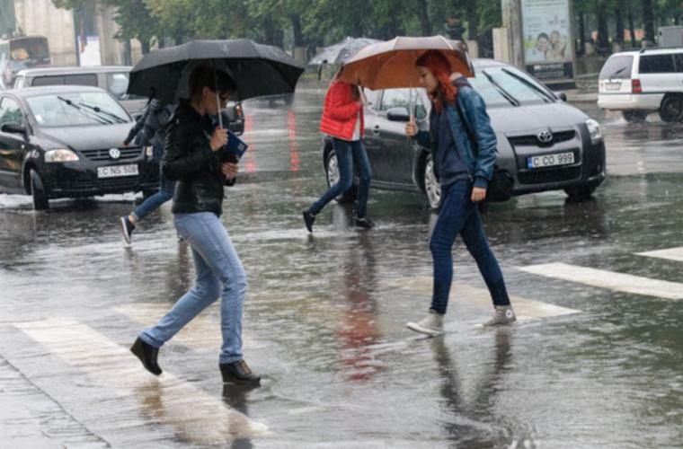 Резкое похолодание и ливневые дожди ударят в выходные по жителям Молдовы