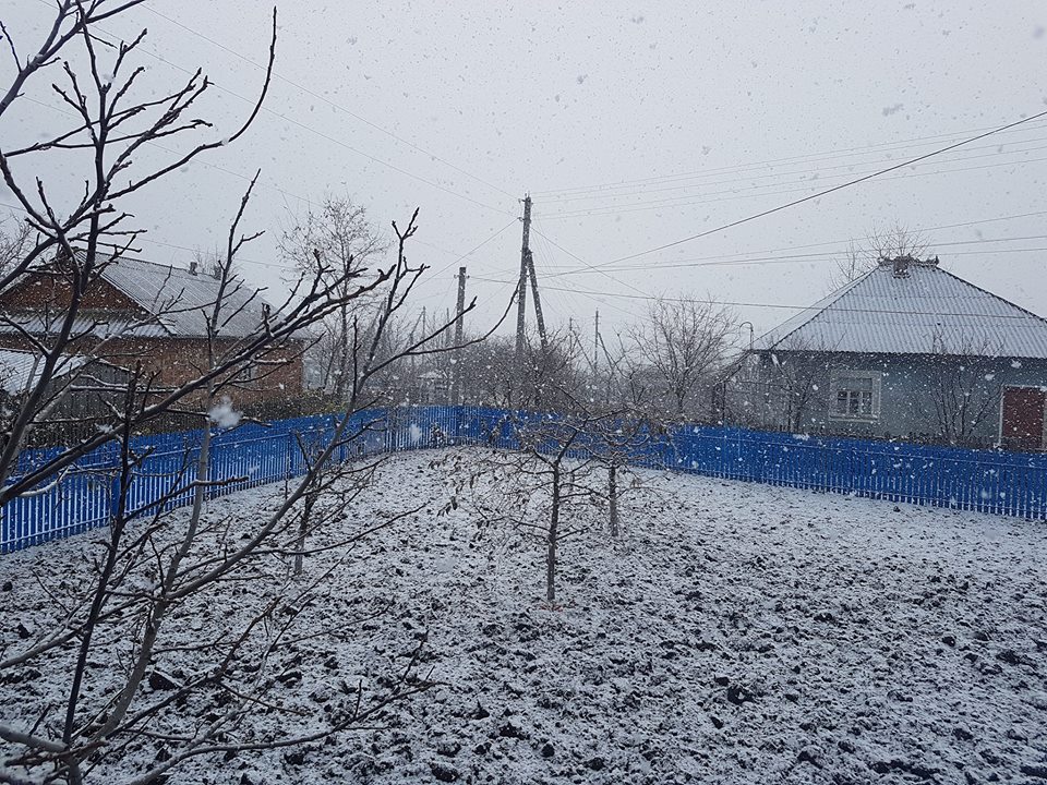 На севере Молдовы выпал первый снег