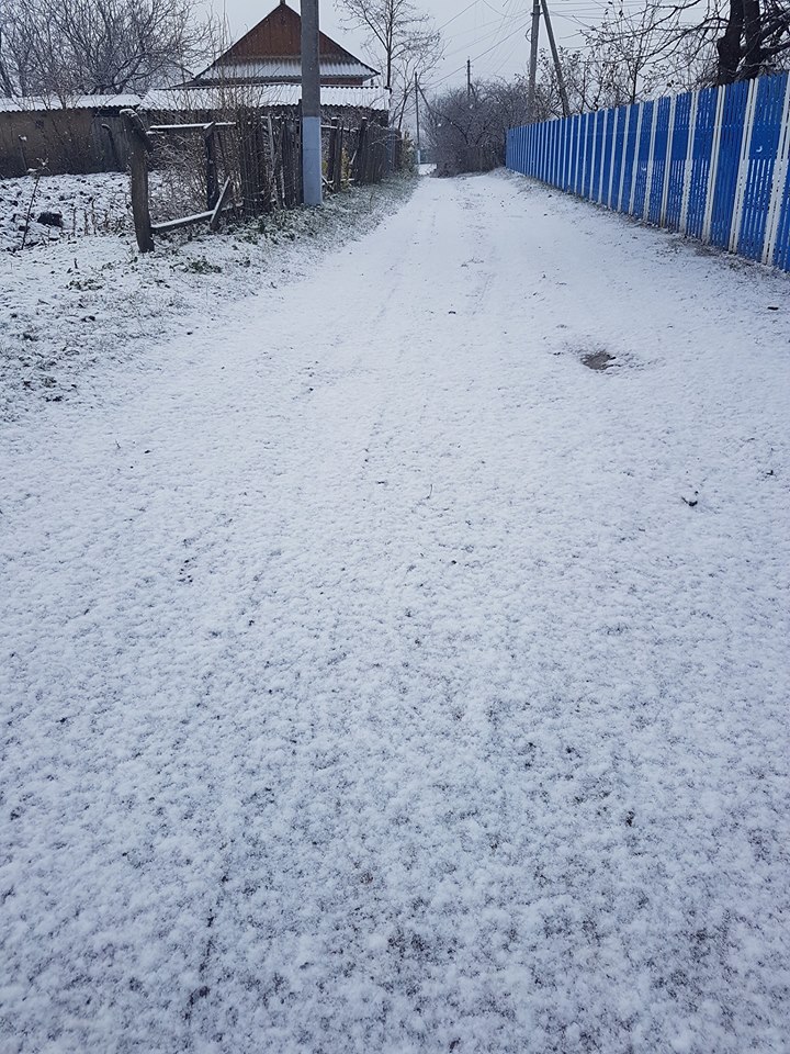 На севере Молдовы выпал первый снег
