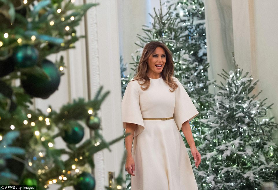 Cum Melania Trump a decorat reședința de Crăciun
