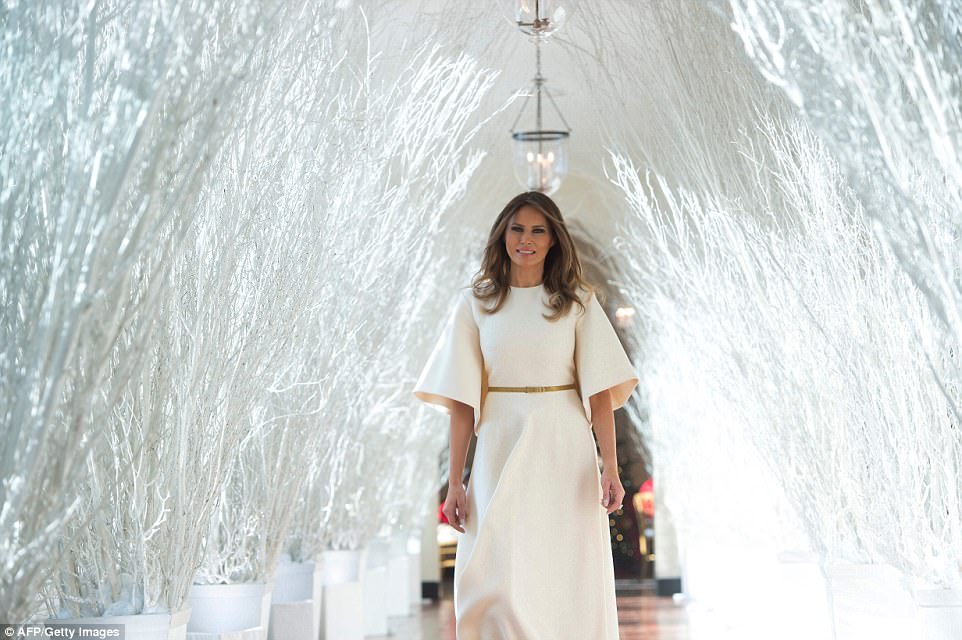 Cum Melania Trump a decorat reședința de Crăciun