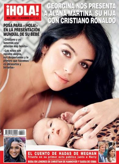 Fiica lui Cristiano Ronaldo, în premieră pe coperta unei reviste