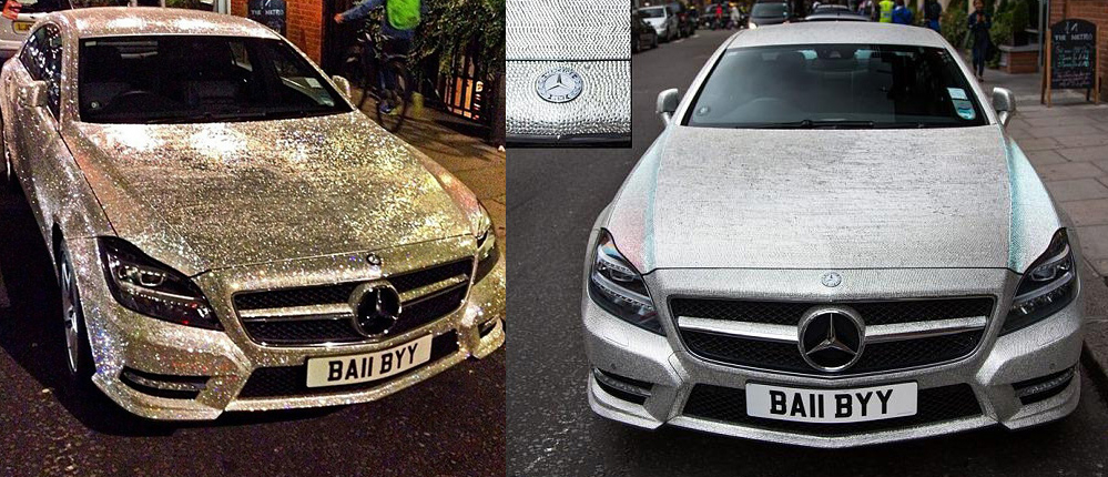 Молдавская студентка в Лондоне покрыла свой Mercedes миллионом стразов Swarovski