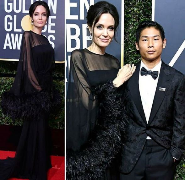 Cine a fost partenerul Angelinei Jolie la Golden Globes