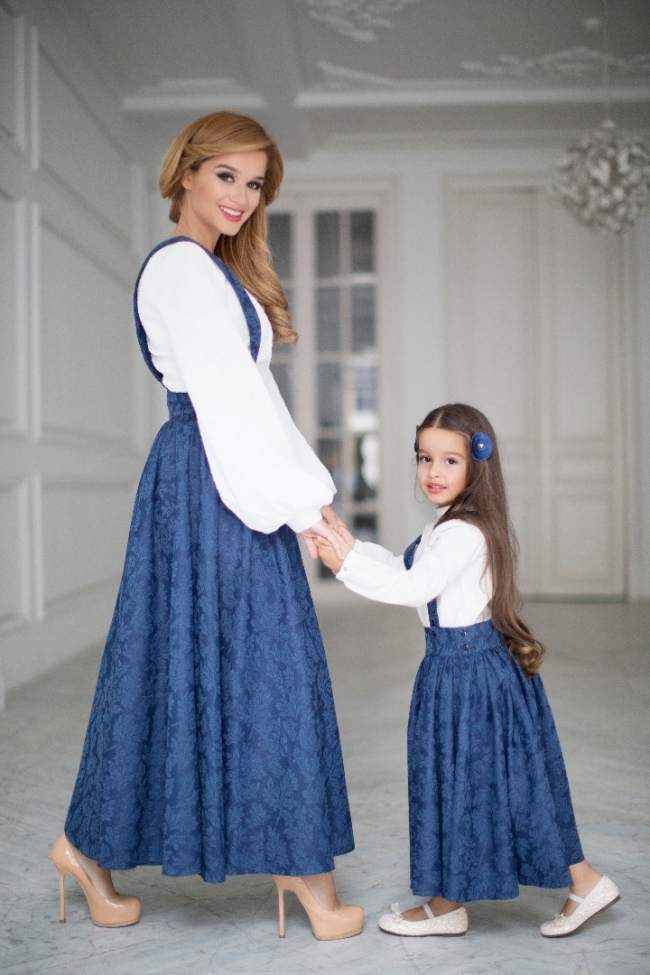 5-летняя дочь Ксении Бородиной стала моделью. Мама и дочка снялись в рекламе известного бренда