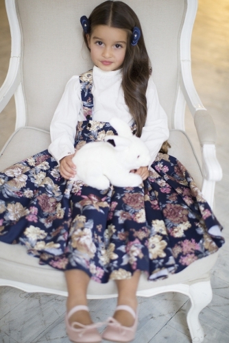 Ksenia Borodina si fiica sa, intr-un catalog de moda. Vezi cum arata cele doua in tinute asortate