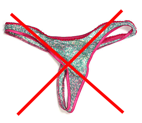 8 ситуаций, при которых не следует носить трусики Танга