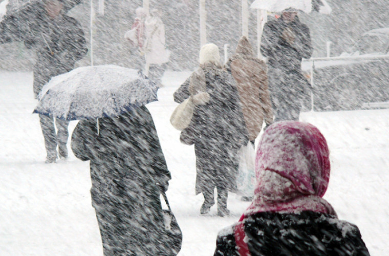 На Молдову надвигается резкое похолодание и снегопады