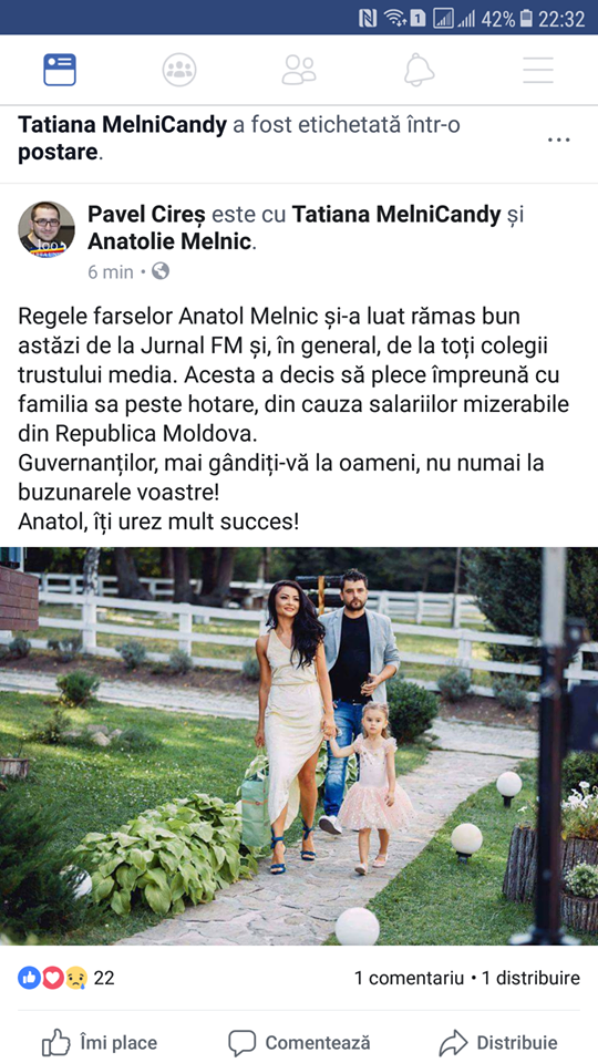 Anatol Melnic pleacă din Moldova