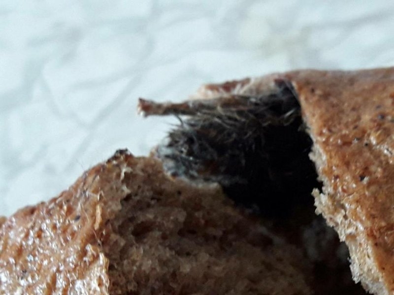 A găsit un șoarece mort într-o bucată de pâine