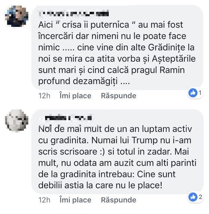 Reacțiile părinților care-și duc copiii la grădinița „Lăstăraș”, după anunțul cu achitarea taxei de 1400 de lei