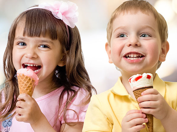 Înghețata și băuturile reci NU îmbolnăvesc copiii