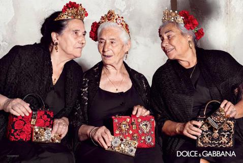 До 70 и старше: Дольче и Габбана сняли бабушек в рекламе