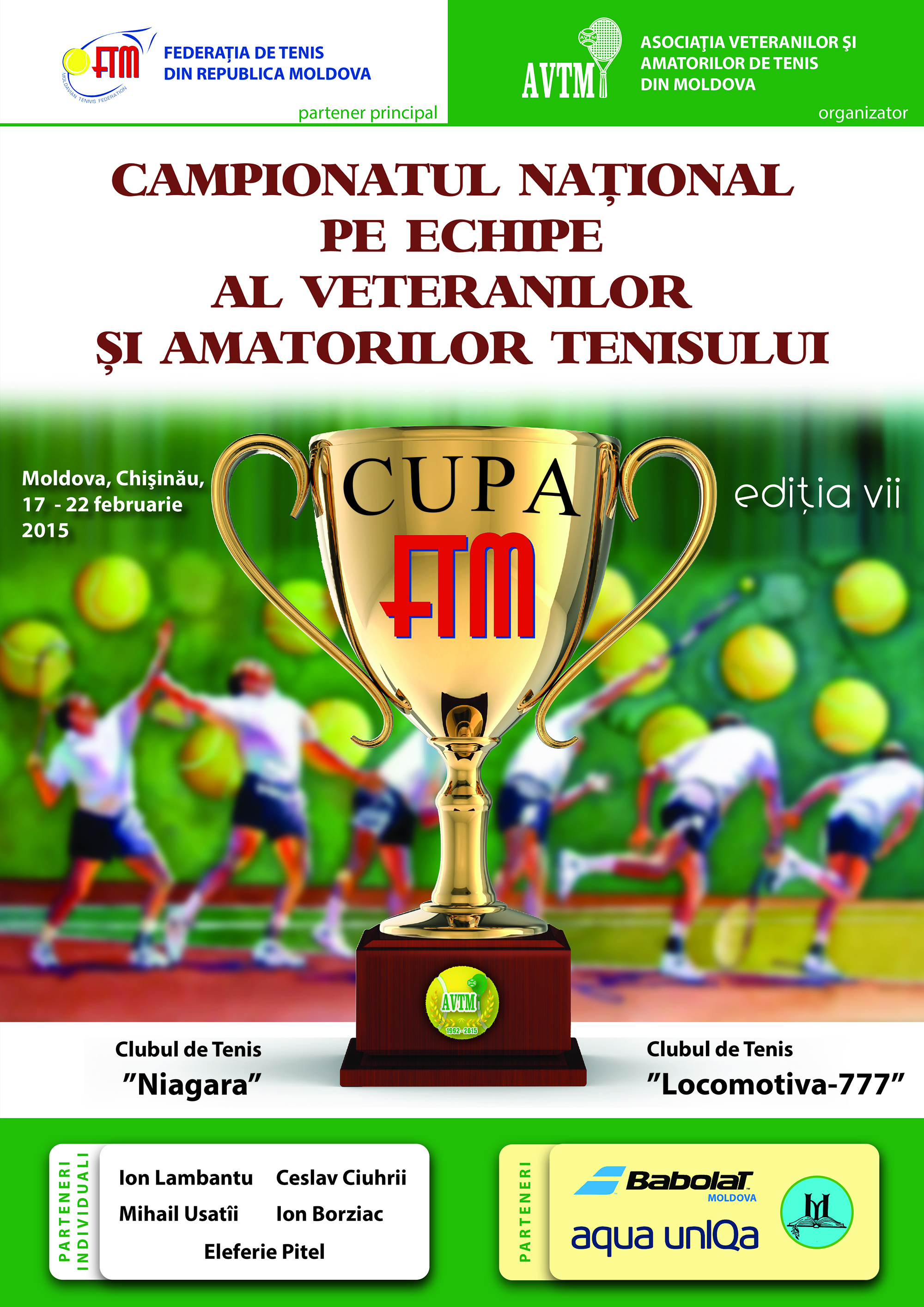 Campionatul national pe echipe al veteranilor si amatorilor "Cupa FTM", editia 7