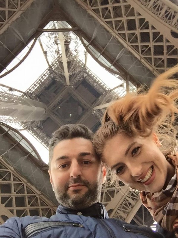 Vacanță romantică  la Paris! Adrian Ursu și soția