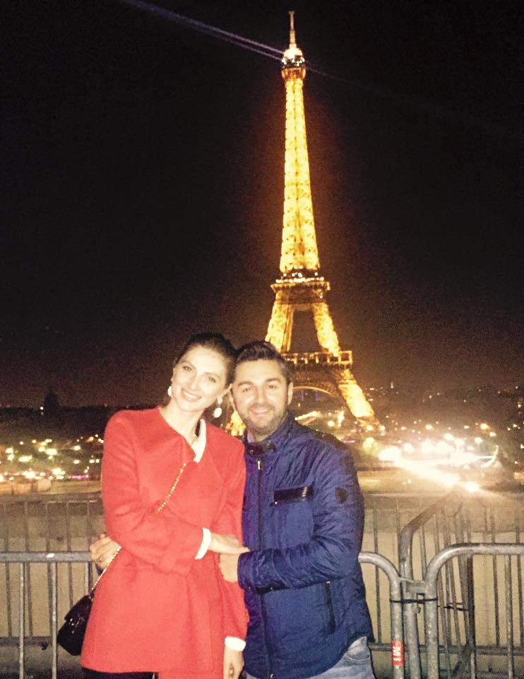 Vacanță romantică  la Paris! Adrian Ursu și soția