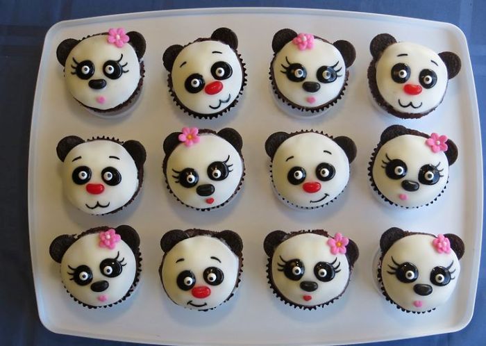 Чудесные кексы "Панда"