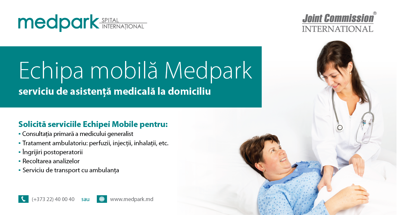 Medpark lansează „Echipa Mobilă” - serviciu de asistență medicală la domiciliu