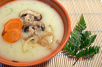 Рецепты для Великого Поста: картофельный суп-пюре с грибами