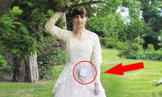Мужчина пожертвовал свадебное платье, а в нем оказался сюрприз