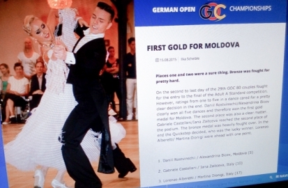 Молдавские танцоры завоевали золотые и бронзовые медали на чемпионате по танцам в Германии