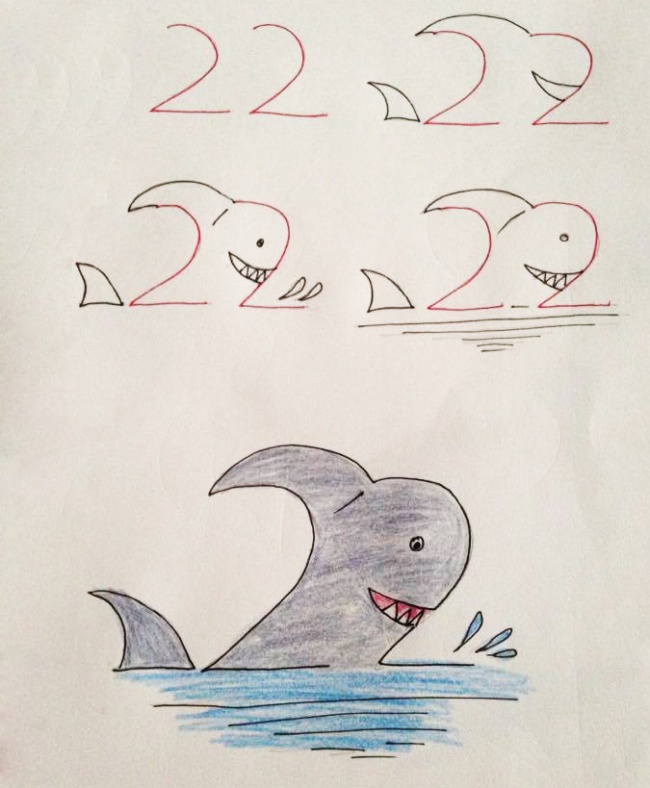 Cum să înveți copilul să deseneze cu ajutorul cifrelor