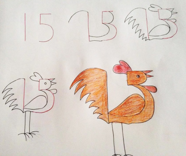 Cum să înveți copilul să deseneze cu ajutorul cifrelor
