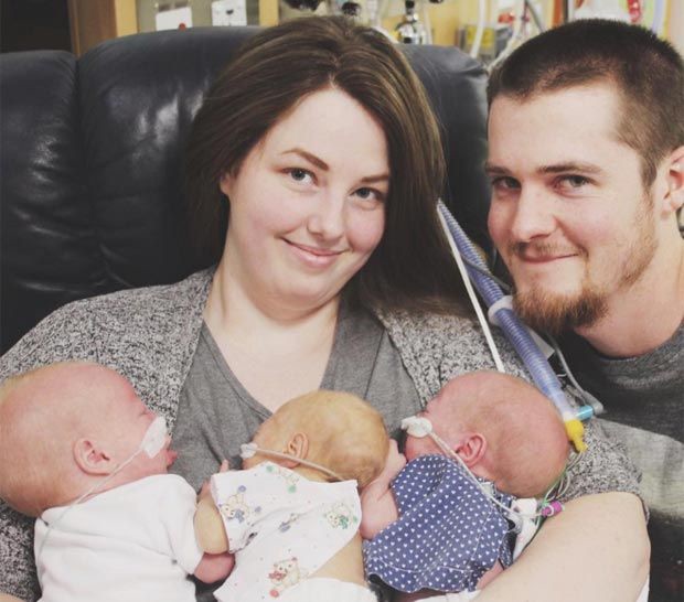 Женщина решила родить тройню на 7 месяце беременности, чтобы спасти жизнь дочери