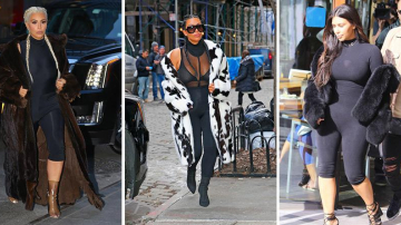 Потеет и худеет: зачем Ким Кардашьян носит шубы в жару